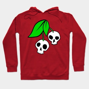 Cherry Skulls - White Hoodie